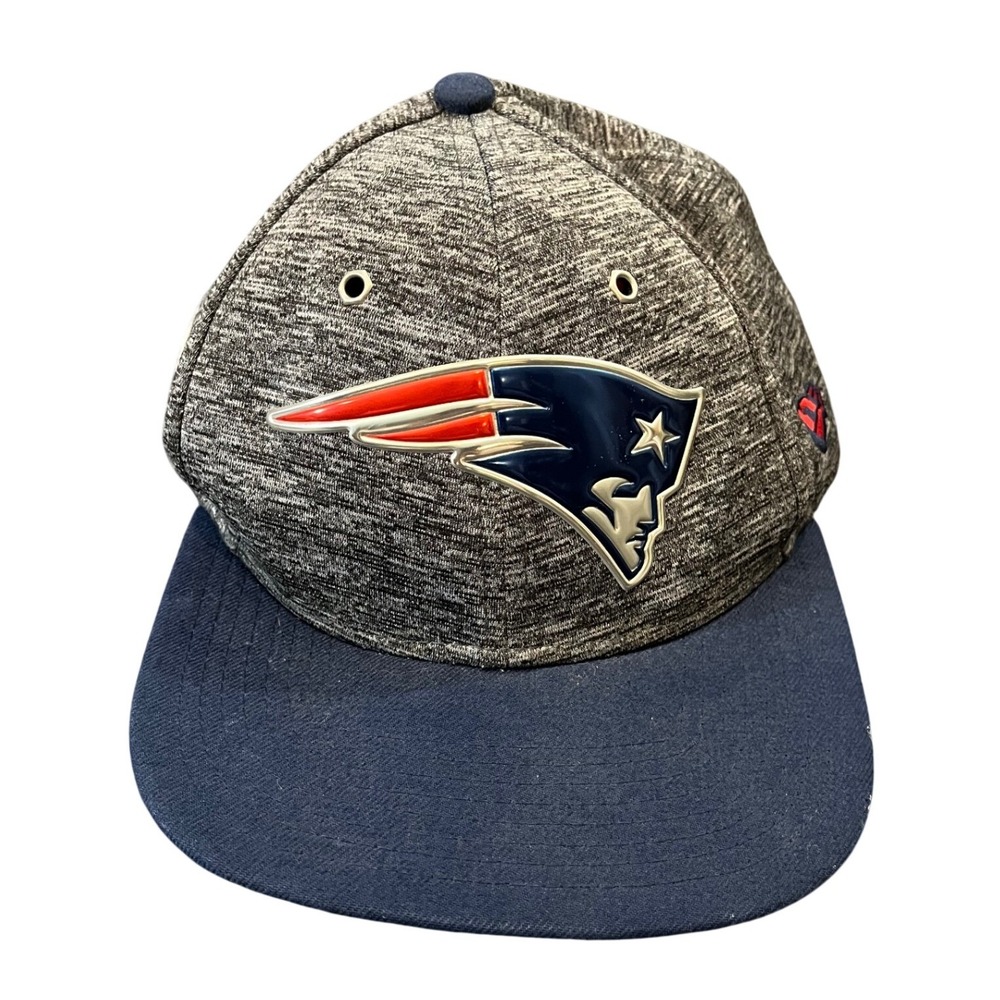 New Era 9FIFTY Snapback Hat Mens OSFM Gray New England Patriots NFL Cap